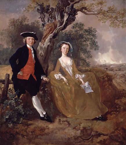 Thomas Gainsborough An Unknown Couple in a Landscape Norge oil painting art